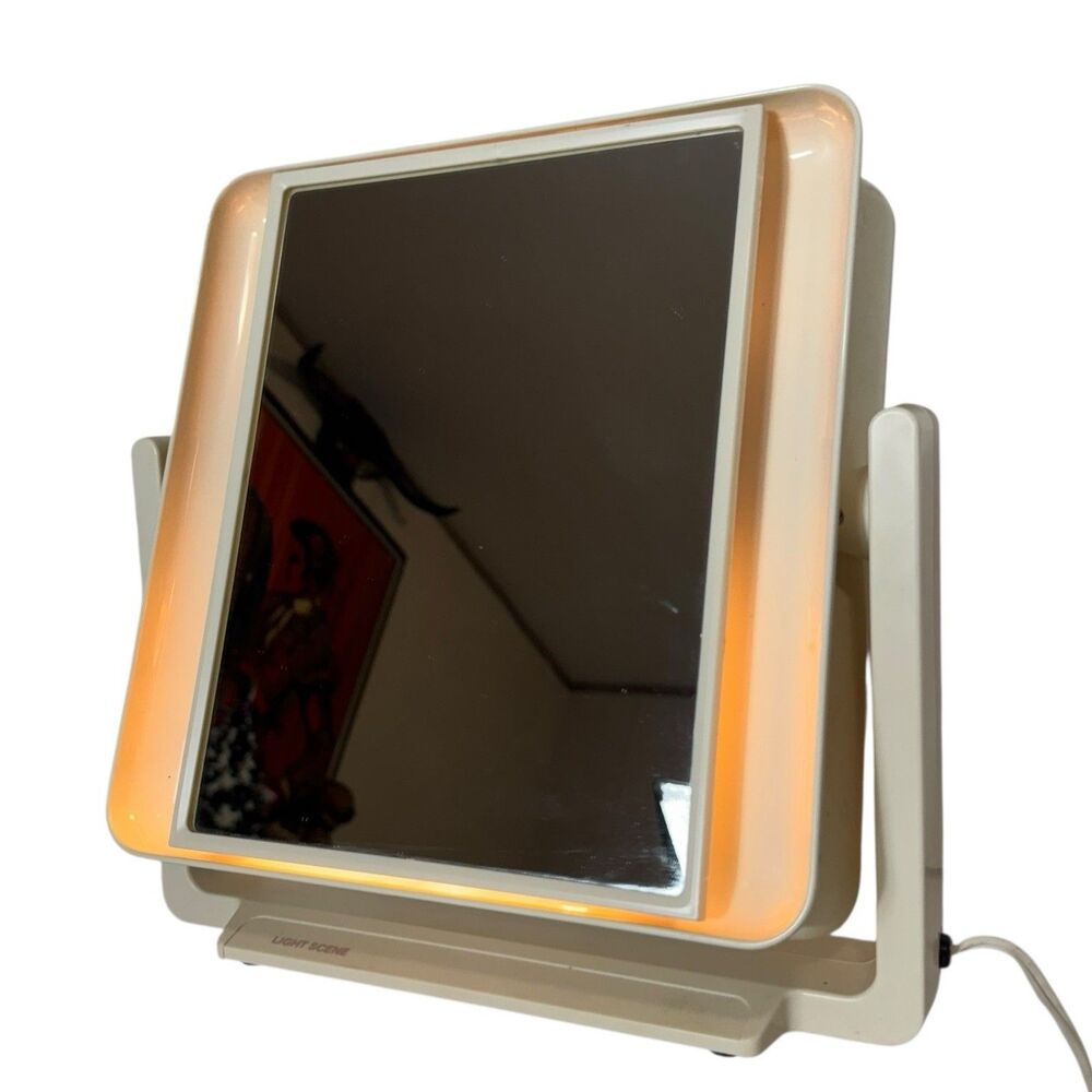 Vintage Windmere Mirror Flip Light Scene Makeup Cosmetic Vanity Wall Mount